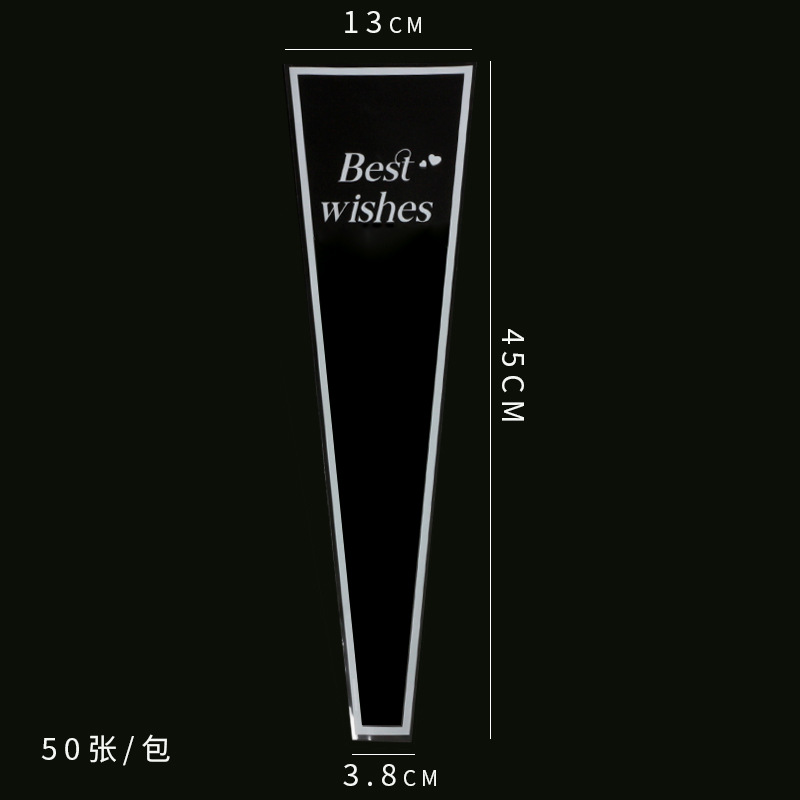 Bolsa de embalaje de una sola flor Rosa bolsa de conjunto múltiple material de embalaje floral de un solo ramo de celofán transparente