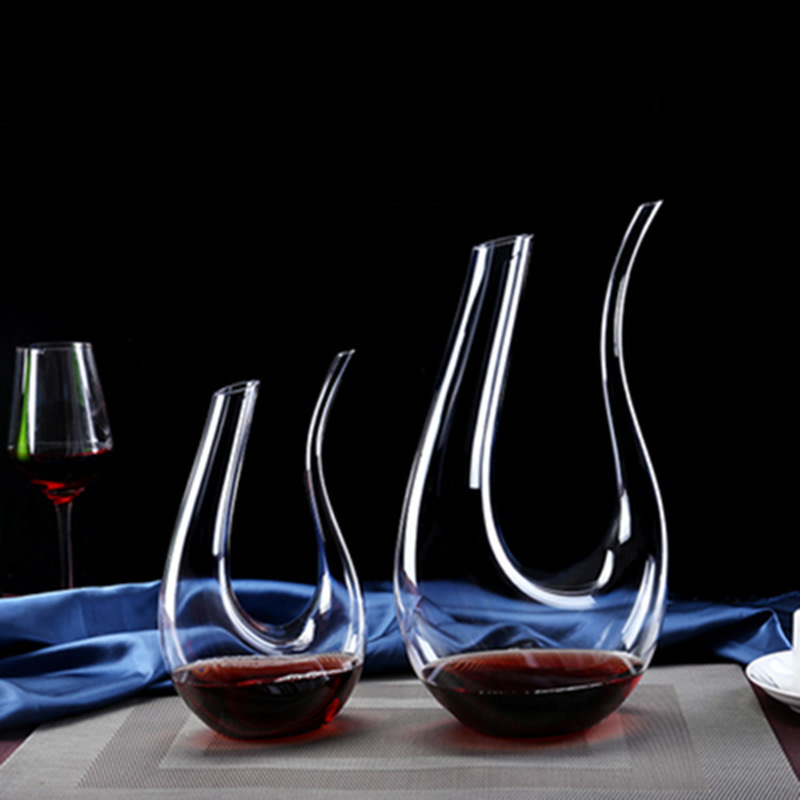 Decantador de vino olla transparente cristal vino separador vidrio pourer Hogar personalizado pequeño tamaño vino conjunto