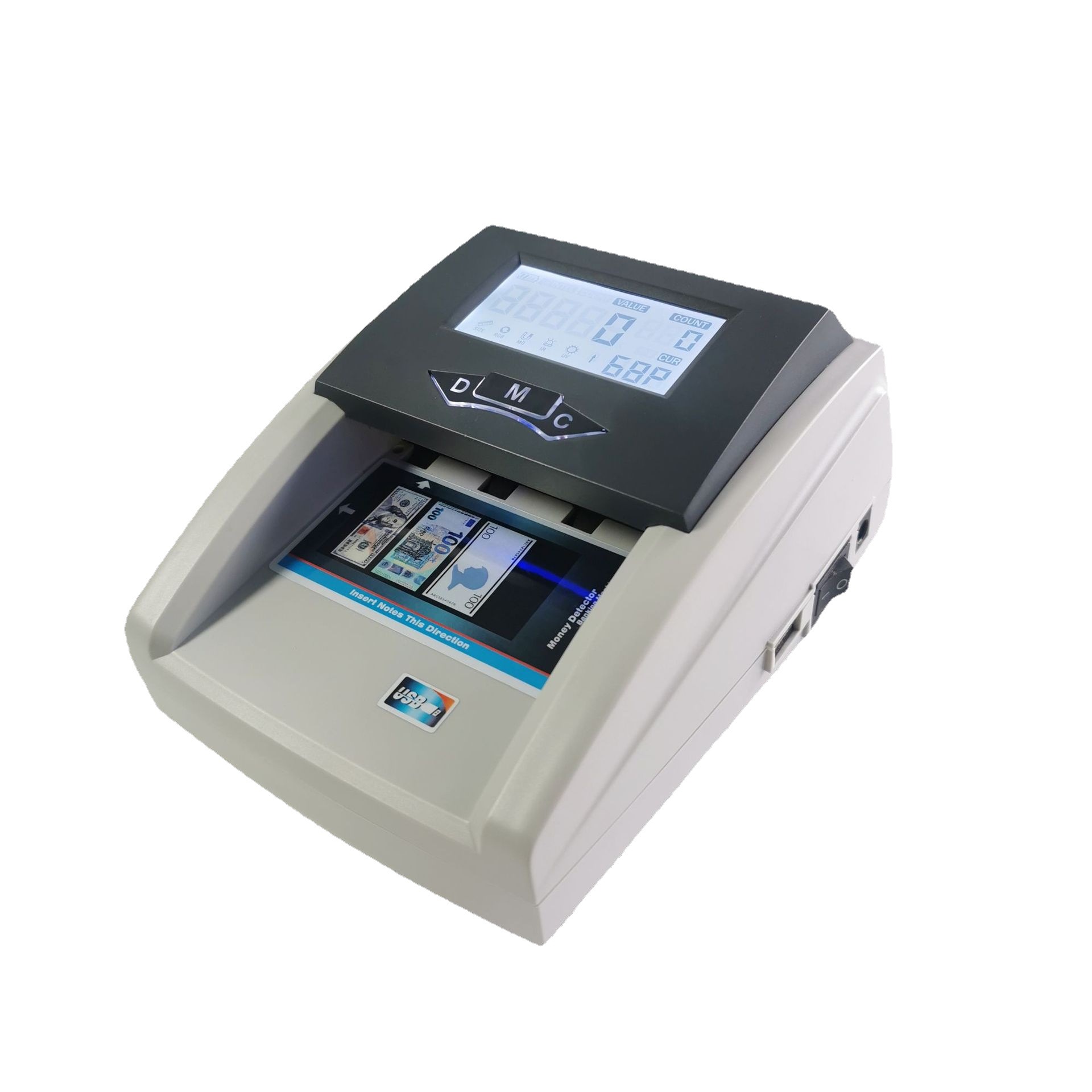 HL-306 多国外币验钞机 抓假鉴伪可带电池 欧元美元日币港币英镑