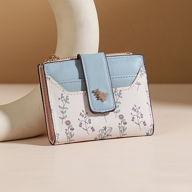 Insfeng nicho diseño original de la billetera corta de la mujer pequeña sensación fresca de alto nivel bolsas de tarjetas cero estudiantes explosivos transfronterizos
