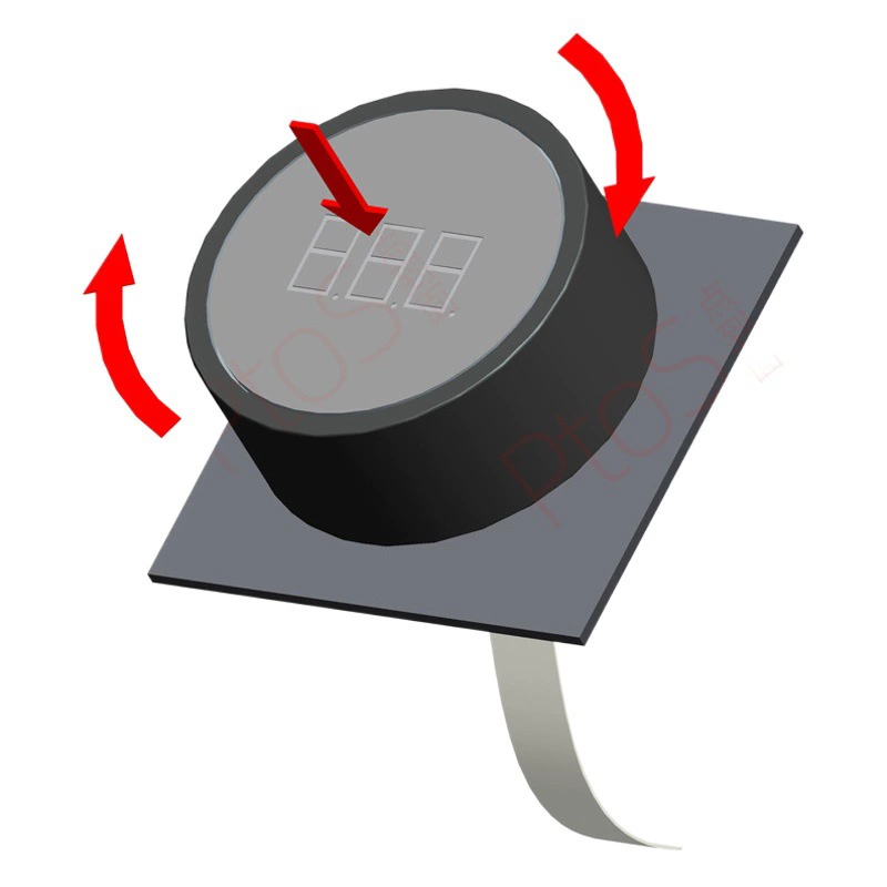 Ручка дисплея Модуль 0,26-дюймовый дисплей цифровой трубки нажимает на вращение интегрированной ручки небольшая бытовая техника интеллектуальная ручка