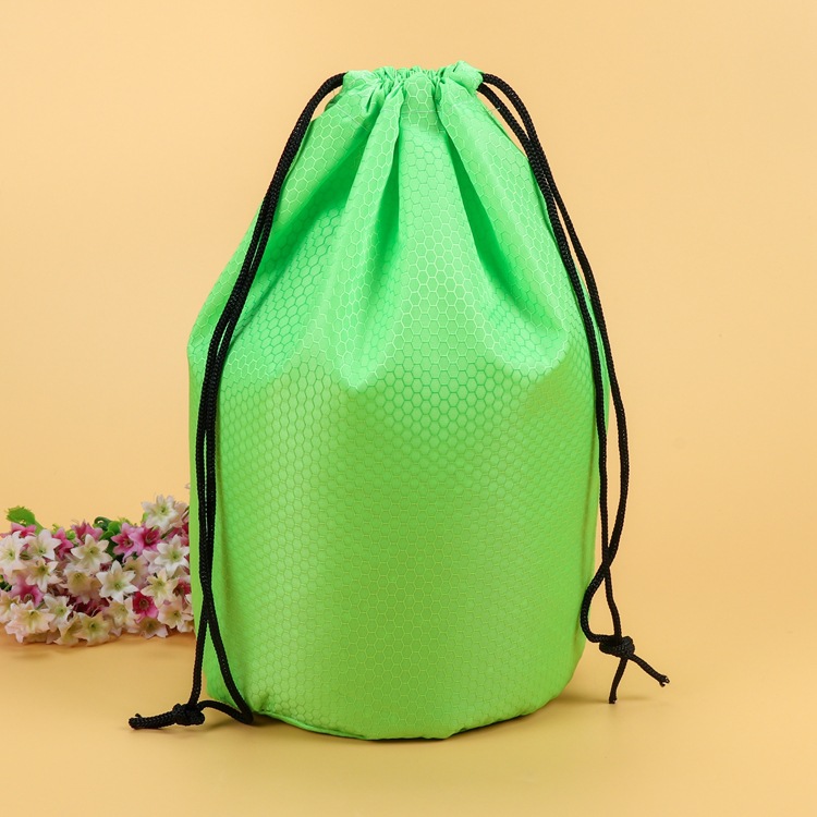 防水足球格牛津布圆底束口袋拉绳袋茶叶杯套包装罐装收纳抽绳袋