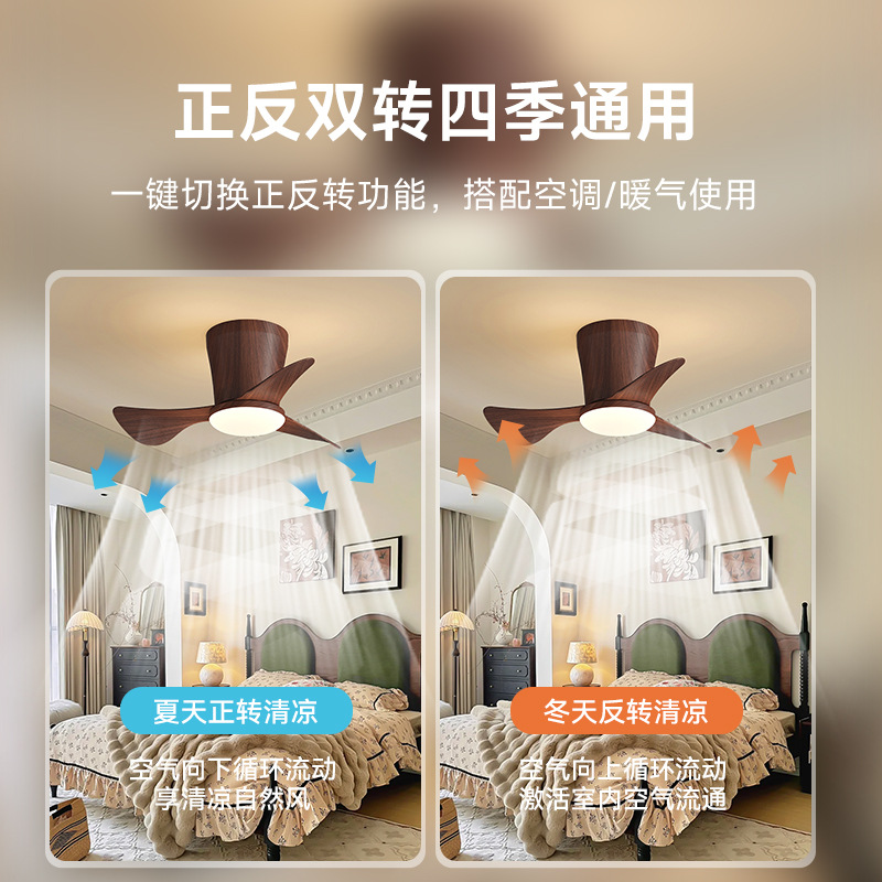 [Seleccionado cuidadosamente] Ventilador de viento antiguo, lámpara de techo de ventilador, nueva lámpara de ventilador de techo 2025, protección ocular retro, ventilador de conversión de frecuencia