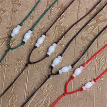 转运珠宝瓶款玉珠项链绳子厂家批发 吊坠绳 编织红绳 翡翠挂件绳