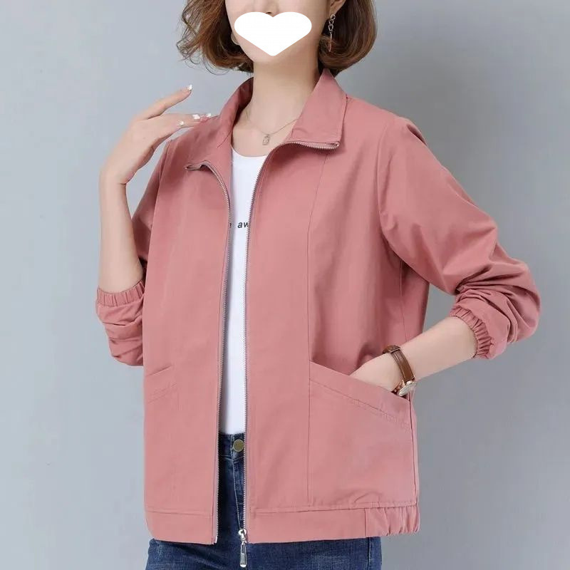 厂家直销春秋女士短外套韩版宽松2025新款大码女装显瘦百搭上衣潮|undefined