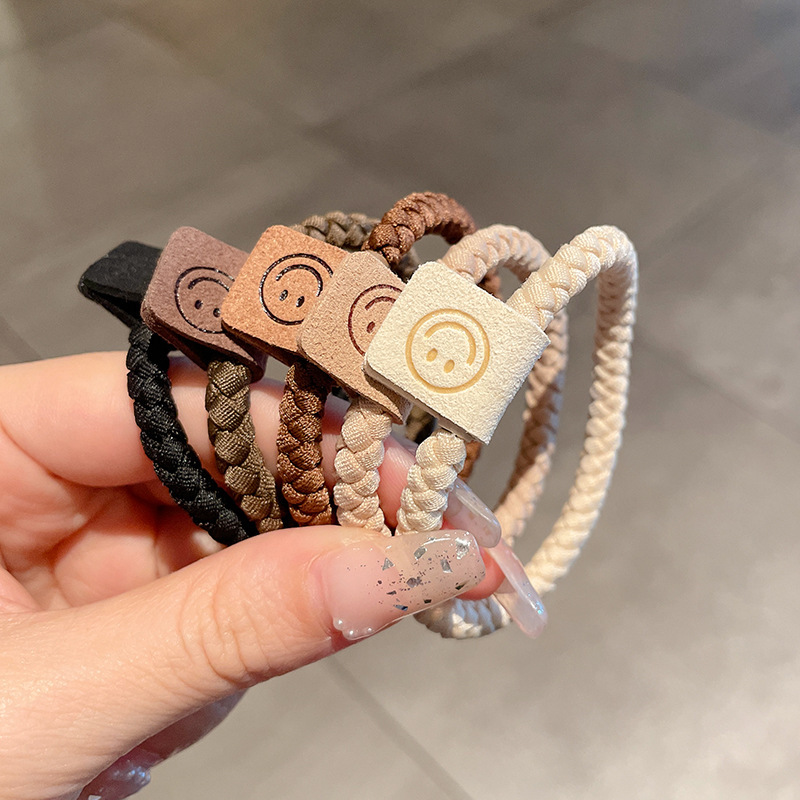 Banda de goma para mujer después de atar la cabeza, cabeza alta, cola de caballo, cuerda de pelo, temperamento, cuerda de cabeza, alta elasticidad, goma elástica duradera, simple nuevo anillo para el cabello