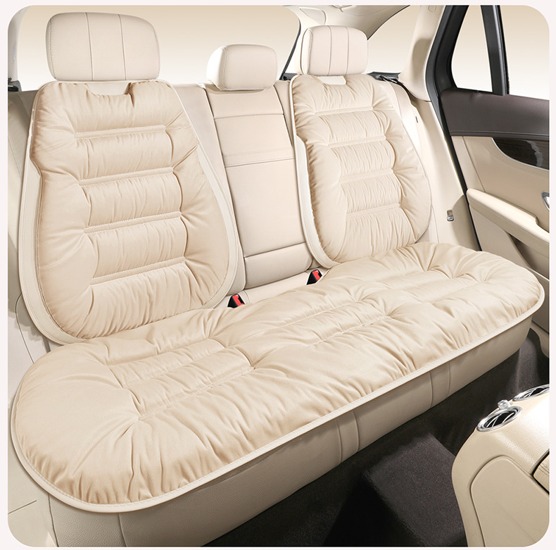 Winter General Motors Short Plush Thickened down Rear Seat Cover Cushion Seat Cover Seat Cushion Warm Cushion Non-Shedding
