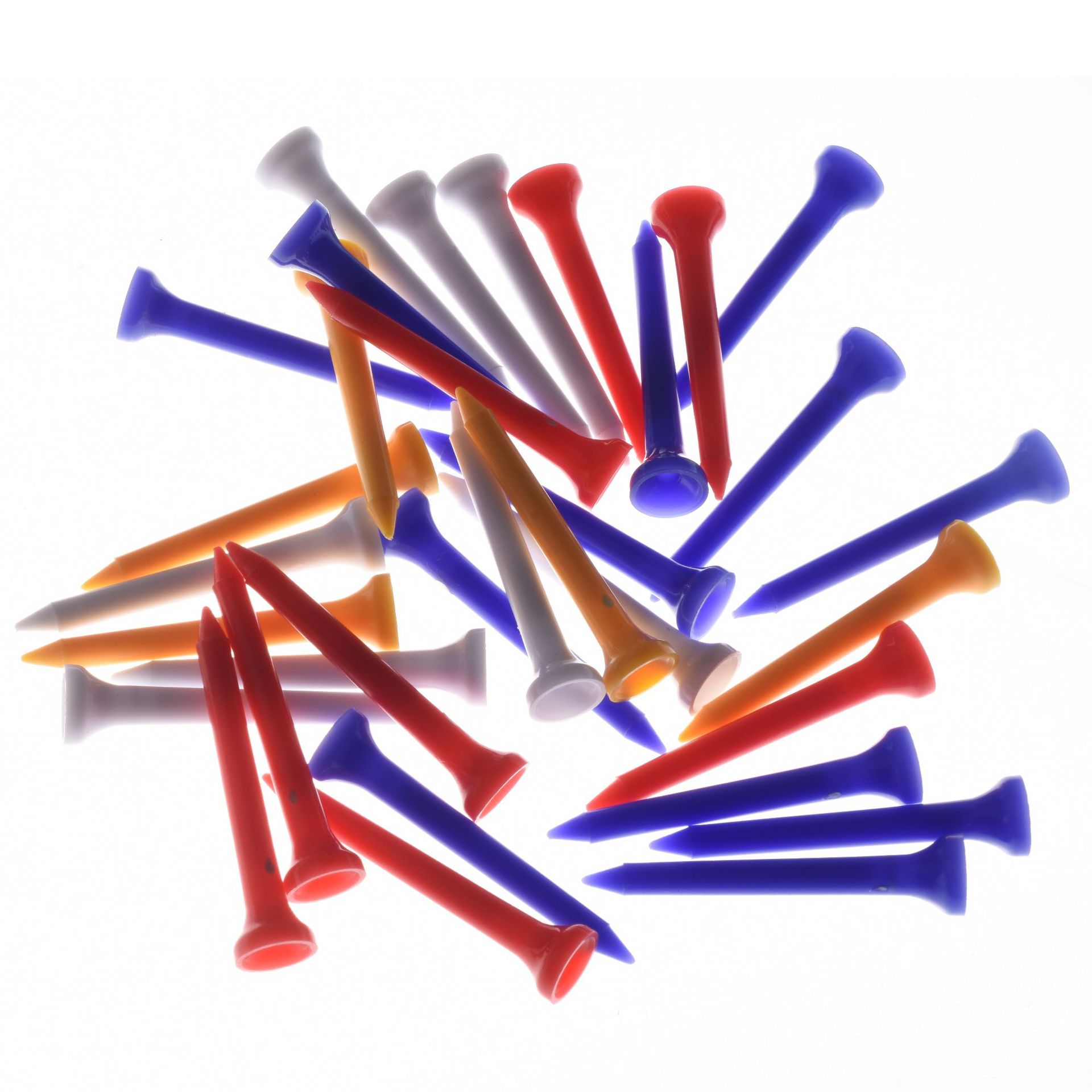 Golf asiento de Golf tee Golf plástico Bola de uñas 42/54/70/83mm multi-color bola tee