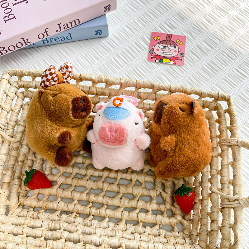 Ins viento lindo colgante de dibujos animados West Highland cachorro muñeco de peluche tendencia mochila muñeca llavero