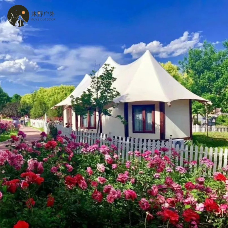 Muye cama de alta calidad al aire libre y desayuno de lujo Gran Hotel tienda de campaña de alta gama