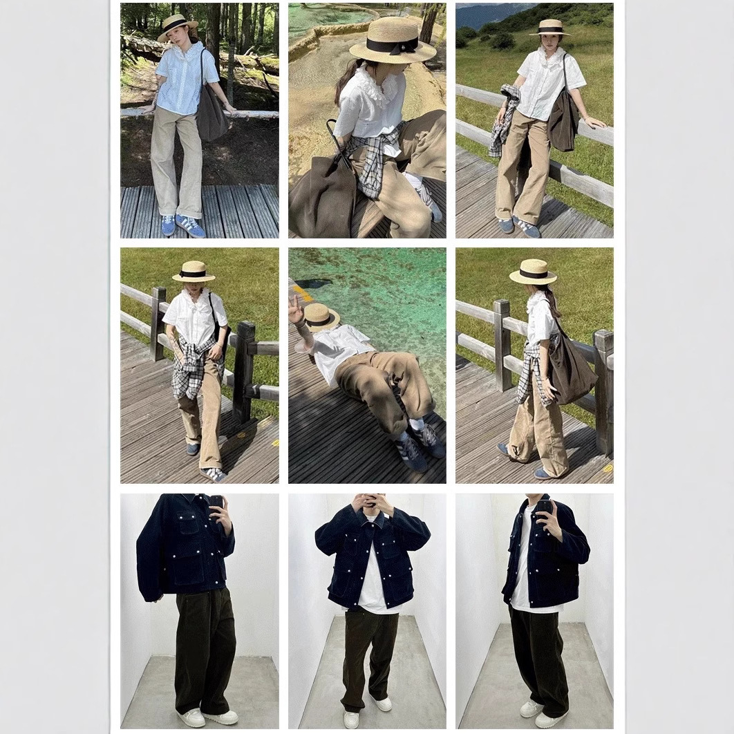 High-quality Epi Old Money Style Corduroy Casual Pants, Washed, Loose Fit, Unisex_voghion.com