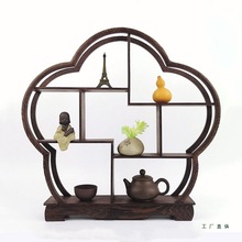 微型家具新中式小博古架鸡翅木多宝阁茶壶架子摆架饰品架小多宝格