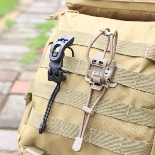 Outdoor backpack climbing pole strap buckle elastic rope binding buckle strap buckle backpack external buckle