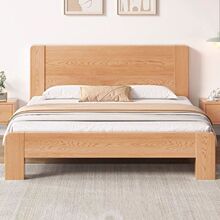 卧室1.8米双人床小户型出租房1.2m单人床现代简约实木床1.5米家用