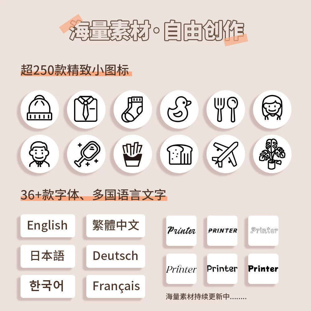 Карманный портативный принтер, (跨境 торговля), D35, bluetooth