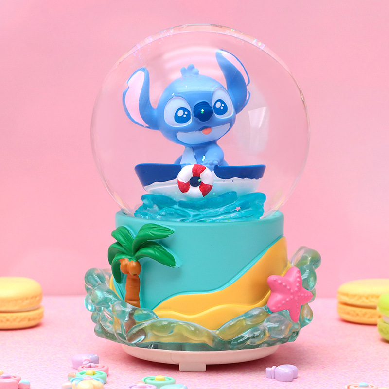 Romántico secreto bosque bola de cristal luminosa caja de música caballo blanco creativo decoración de escritorio de niña regalo de estudiante al por mayor