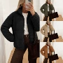 秋冬立领宽松新款棉服