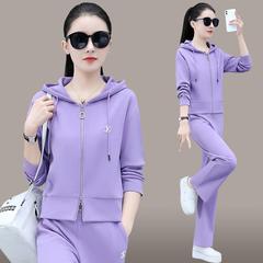 Ladies' Leisure Fashion Set Spring and Autumn Season Sports Wear 2022 New Arrival Loose Plus Size Women's Slimming Two-Piece Set Trendy