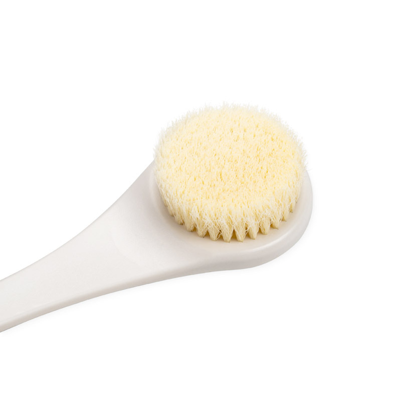 Estilo japonés no impreso cepillo de baño buen producto manivela baño cepillo baño nuevo mango curvado masaje cepillo entrega de una sola pieza