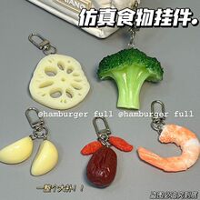 树脂装饰挂件新款搞怪挂件系列仿真食物仿真包包钥匙扣挂件闺蜜