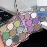 Палетка теней Make-up Miss Lara, девятицветная, жемчужный блеск, яркий кристаллический мерцающий дымчатый эффект, гладкая текстура