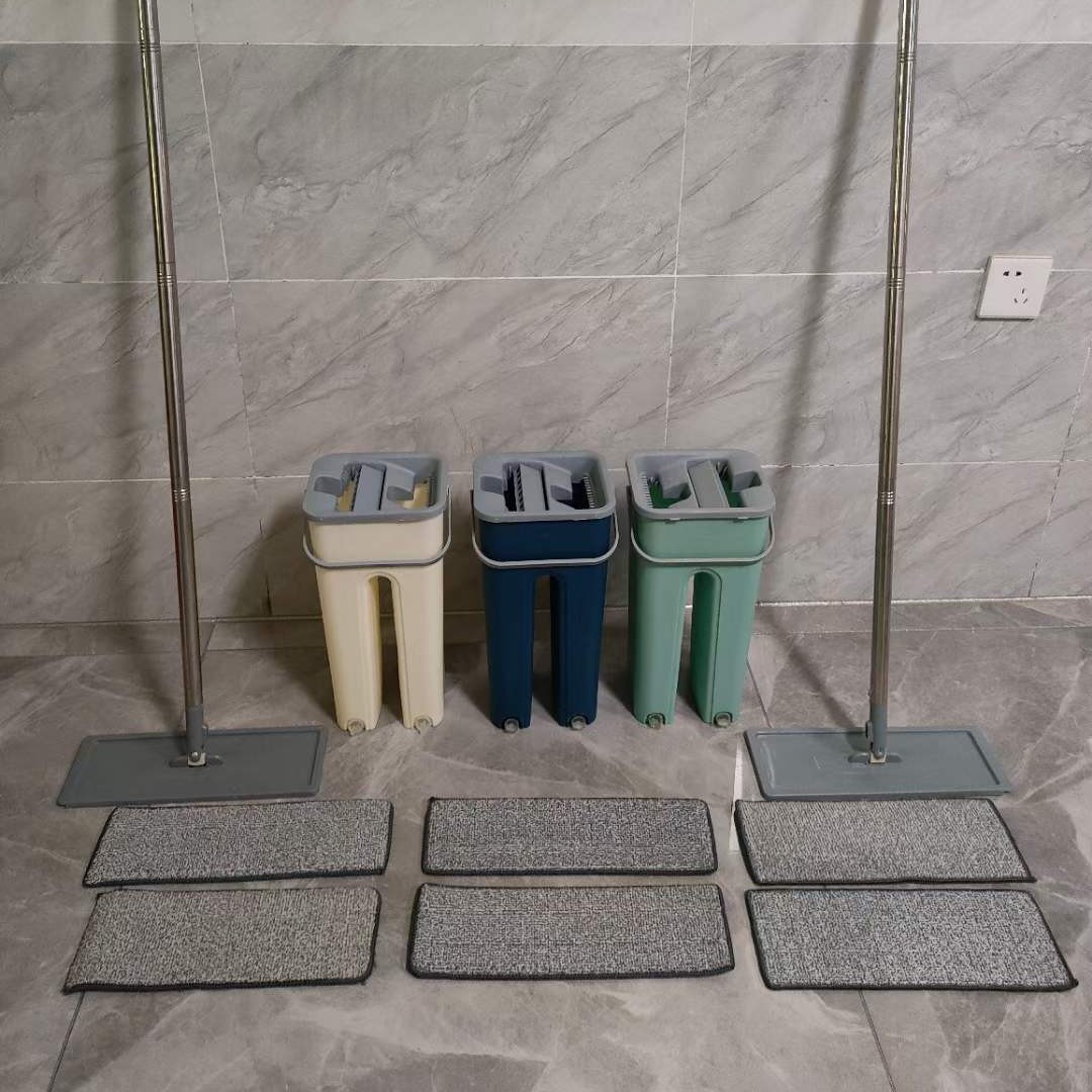 Mopo doméstico separación de aguas residuales Mopo seco y húmedo de doble uso raspado limpio Mopo perezoso