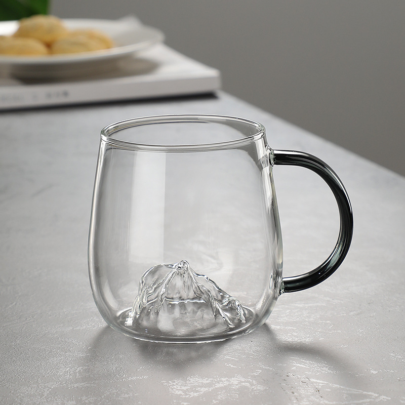 Resistente a altas temperaturas oficina en el hogar vista montaña taza de hongos colorido nicho de diseño de alta calidad taza de café de leche taza de agua