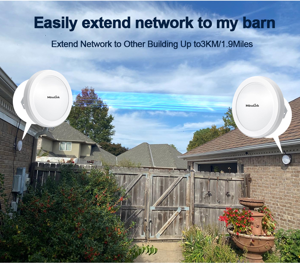 5.8g 300Mbps3千米远程无线网桥远程点对点室外CPE无线接入