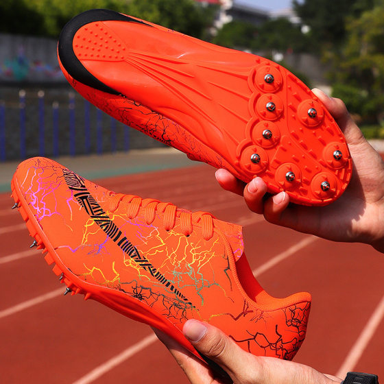 Competition Nail Shoes Track and Field Sprint Men's Professional Nail Shoes Women's Middle and Long Distance Running Training Jump Shoes Running Sports Examination
