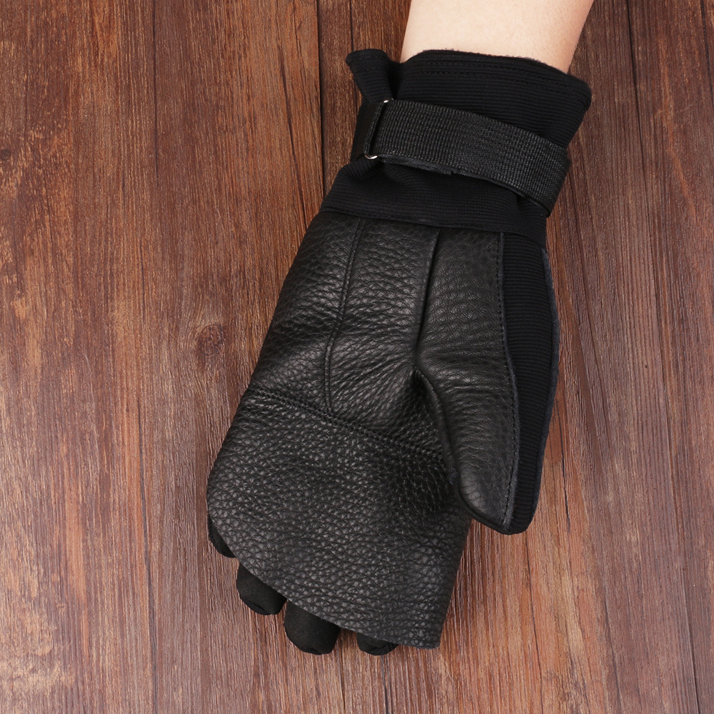 Guantes de caída de cable al aire libre Montañismo Escalada en roca descenso rappel guantes de entrenamiento antideslizantes resistentes al desgaste Deportes guantes de entrenamiento militar