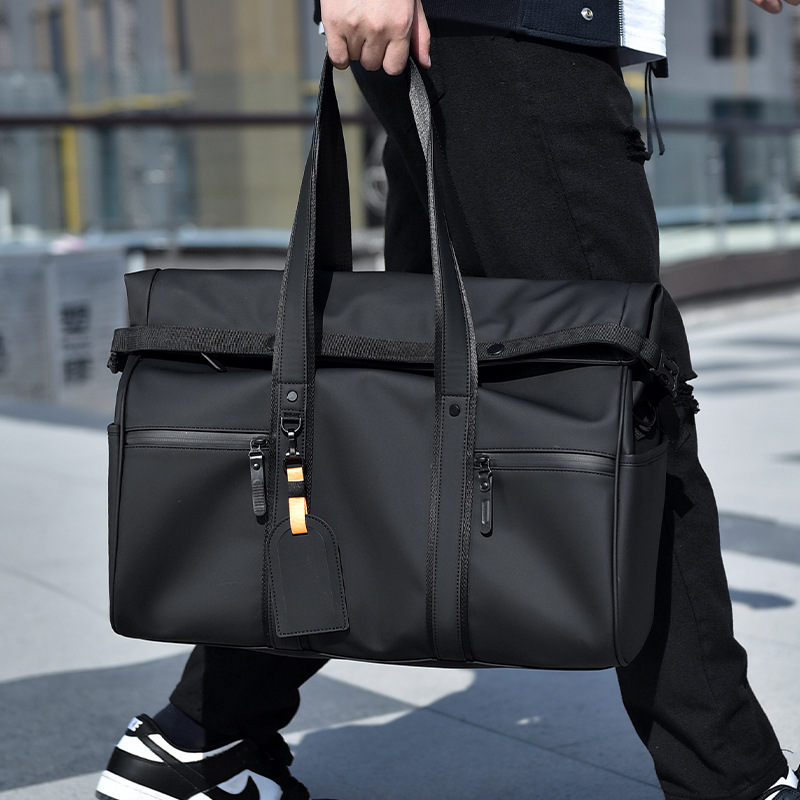 Moda fresco de los hombres de fitness bolsa de viaje de gran capacidad húmeda y seca separación impermeable bolsa de deporte portátil simple bolsa de equipaje al por mayor