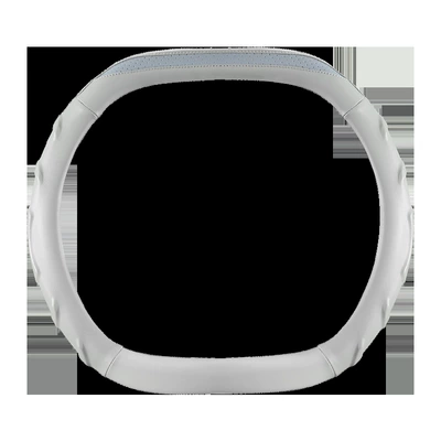 Steering wheel cover — All Seasons - s-2402-nappa-leather-double-d-type-elegant-gray-38cm