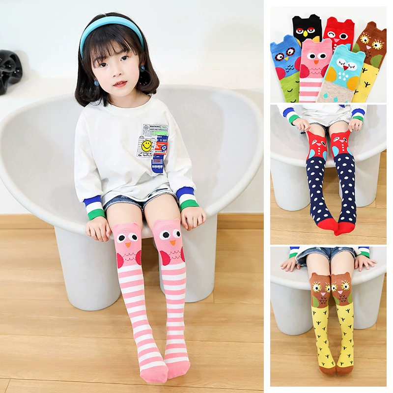 Детские демисезонные knee socks осень, Cartoon высокие ботинки для мужчин и женщин, средняя длина