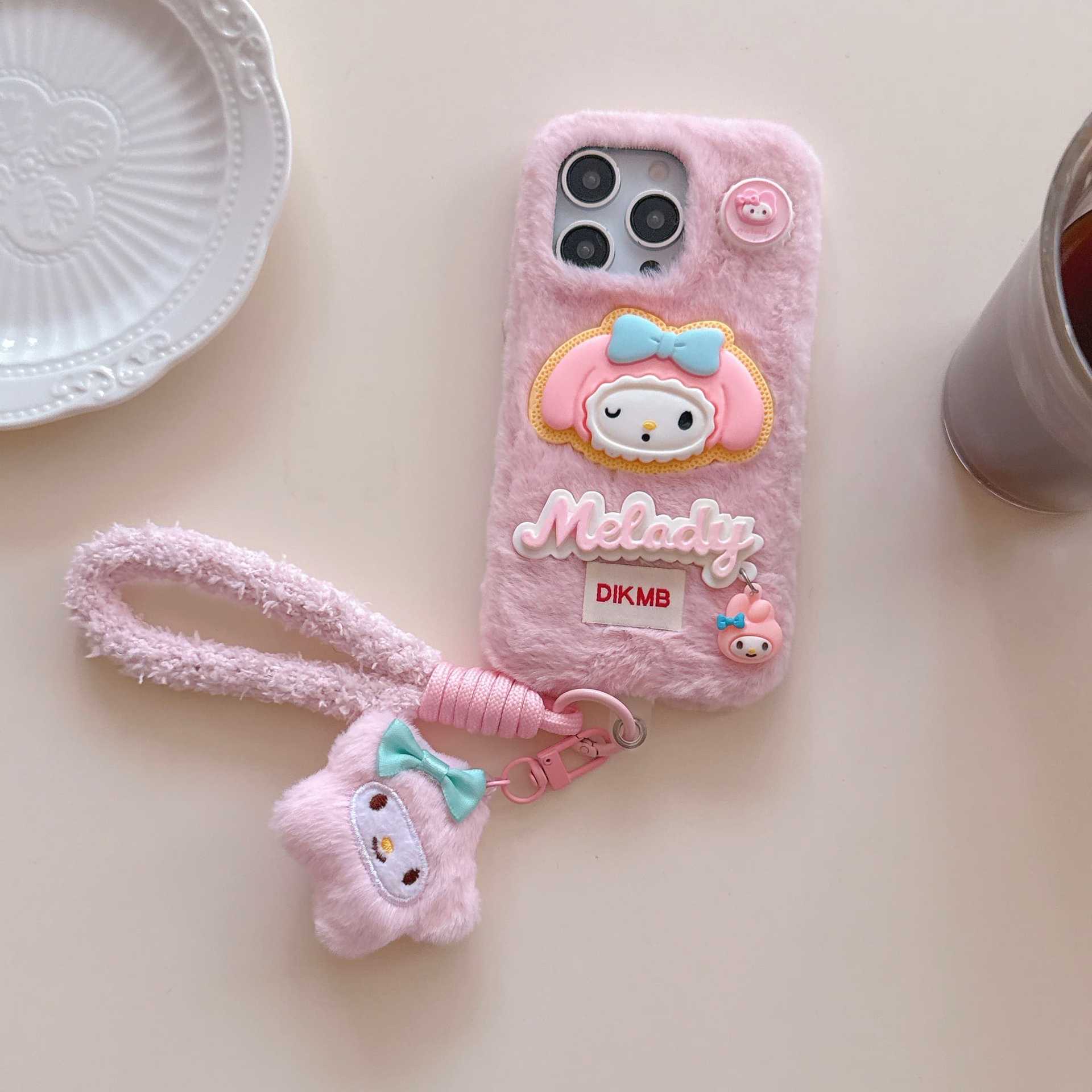 신형 삼려구 캐릭터 모직 케이스 적용 화웨이 mate70pro/80 휴대전화 케이스 pur