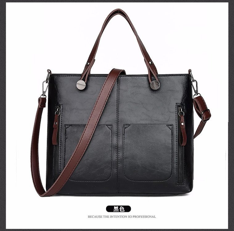 New retro European and American trend women's handbags, single-shoulder bags, crossbody bags, oil-leather cross-border one-piece shipping worldwide undefined