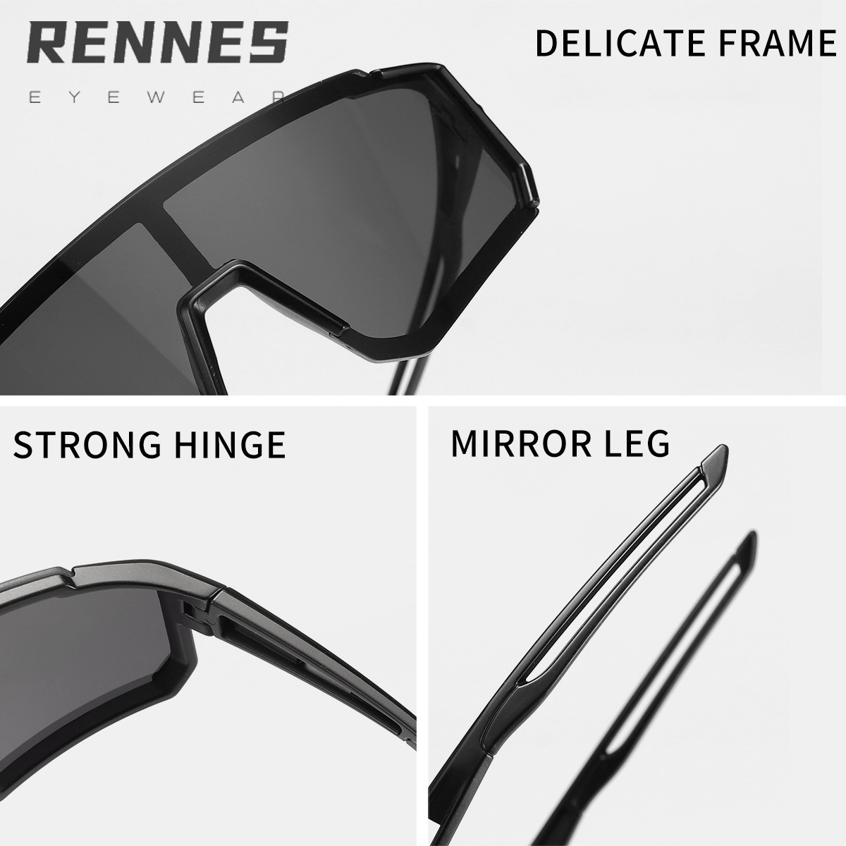 2024 nuevos niños al aire libre ciclismo a prueba de viento y gafas deportivas frescas para niños y niñas gafas de sol anti-ultravioleta de montura grande