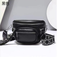 2024新款女士時尚腰包柔軟品質單肩包跨境熱銷斜挎包寬肩帶韓版潮