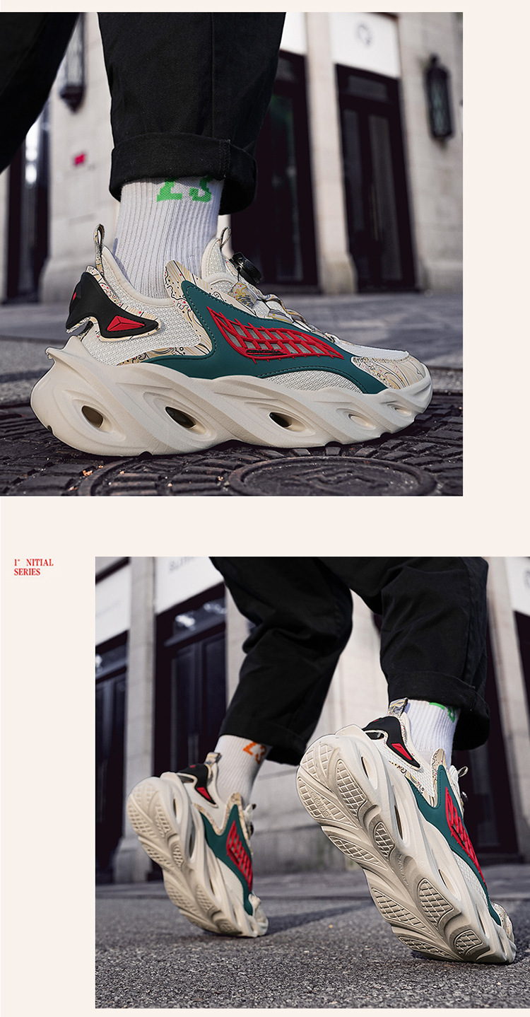 Men's Customized Rotating Buckle Summer Mesh Running Shoes_voghion.com