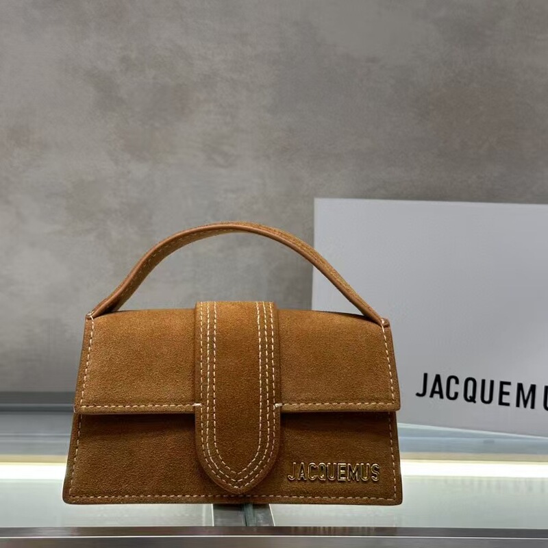 Jacquemus French Niche bamnino Suede High-end All-match Hand-held Shoulder Crossbody Bag with Blogger