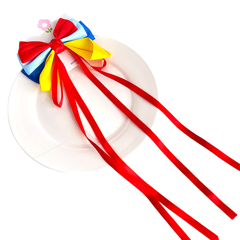 20g Weight Hair Clip Hair Accessories Type 1 Piece Quantity Holiday, Daily Occasion Bow Knot Pattern Girl'S Gender Sweet Style Girl'S Sweet Bow Knot Cloth Hair Clip 4