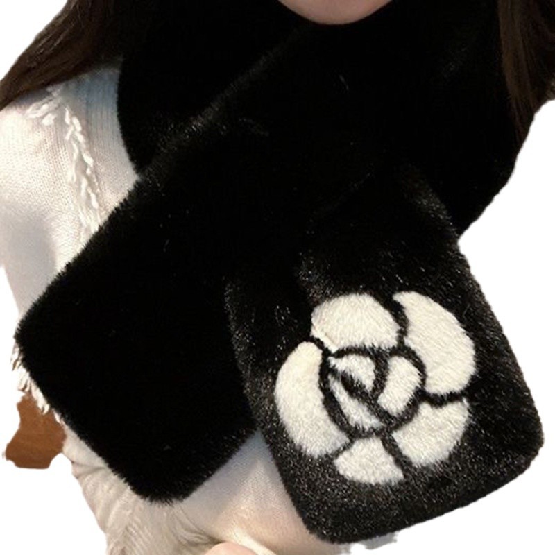 Juego de Bufanda y Orejeras Térmicas de Peluche para Invierno