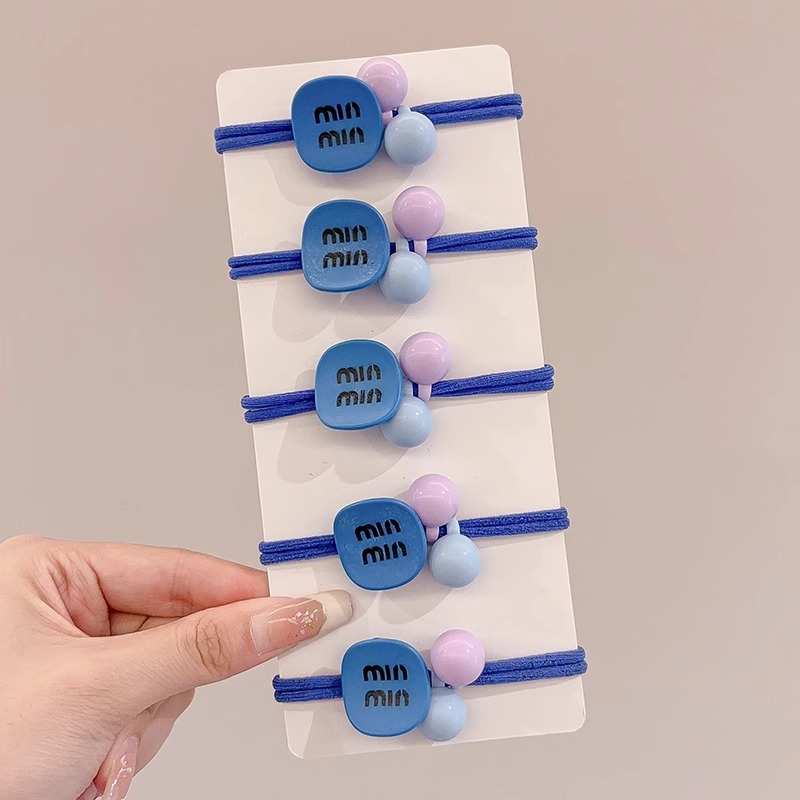 Dopamina lindos de alta elasticidad duradera cuerda de cabeza para niñas cabello de banda de goma bola de cabello cuerda de cabeza