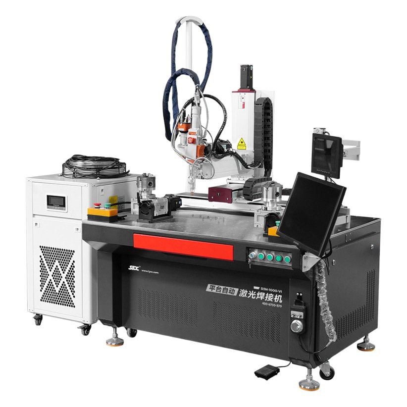 Máquina de soldadura láser automática productos de hardware tubería de acero inoxidable baño metal plataforma de tres ejes máquina de soldadura láser automática