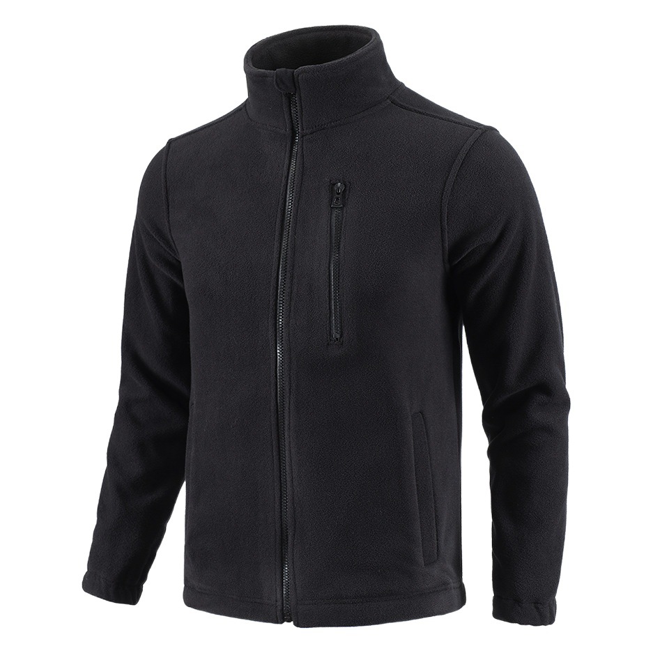 Esdy Camouflage Fleece Jacket, Thickened and Warm, Softshell Jacket with Inner Lining, Cardigan Tactical Clothing for Men, Can Be Worn as Outerwear, Warm Clothing