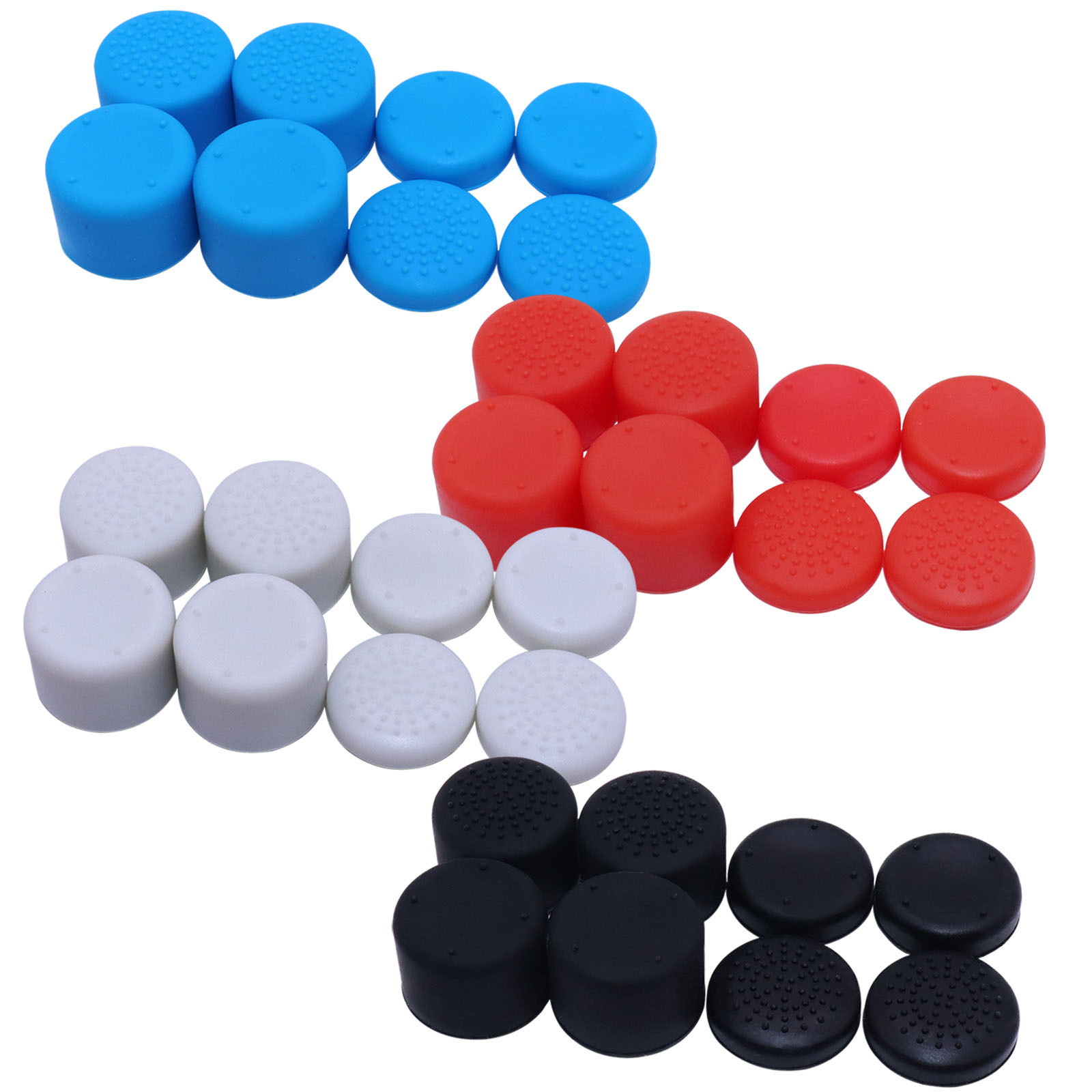 switch rocker cap ns key cover OLED handheld heightening silicone non-slip handle protective cap heightening 8 pack