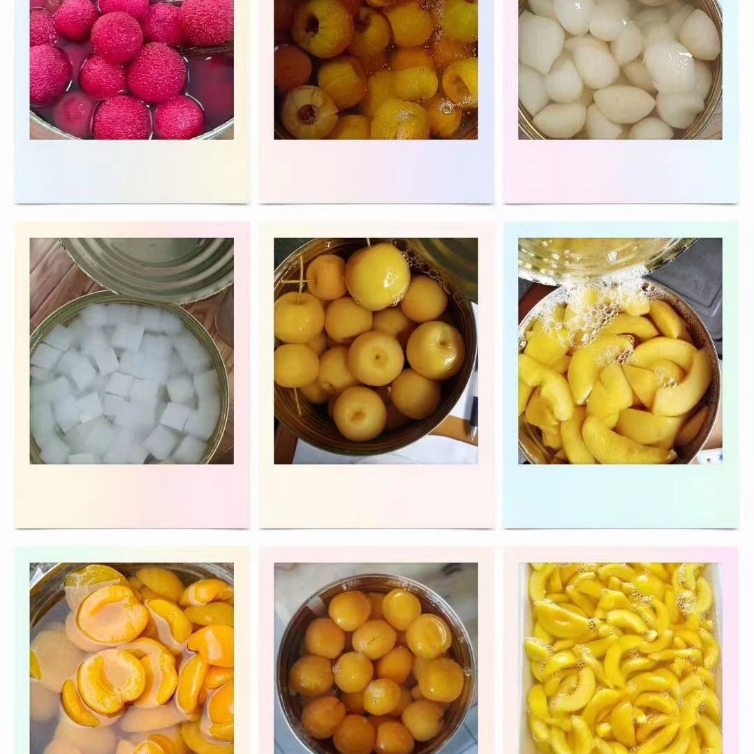 水果罐头黄桃罐头大罐草莓菠萝什锦苹果椰果山楂葡萄椰果海棠杨梅