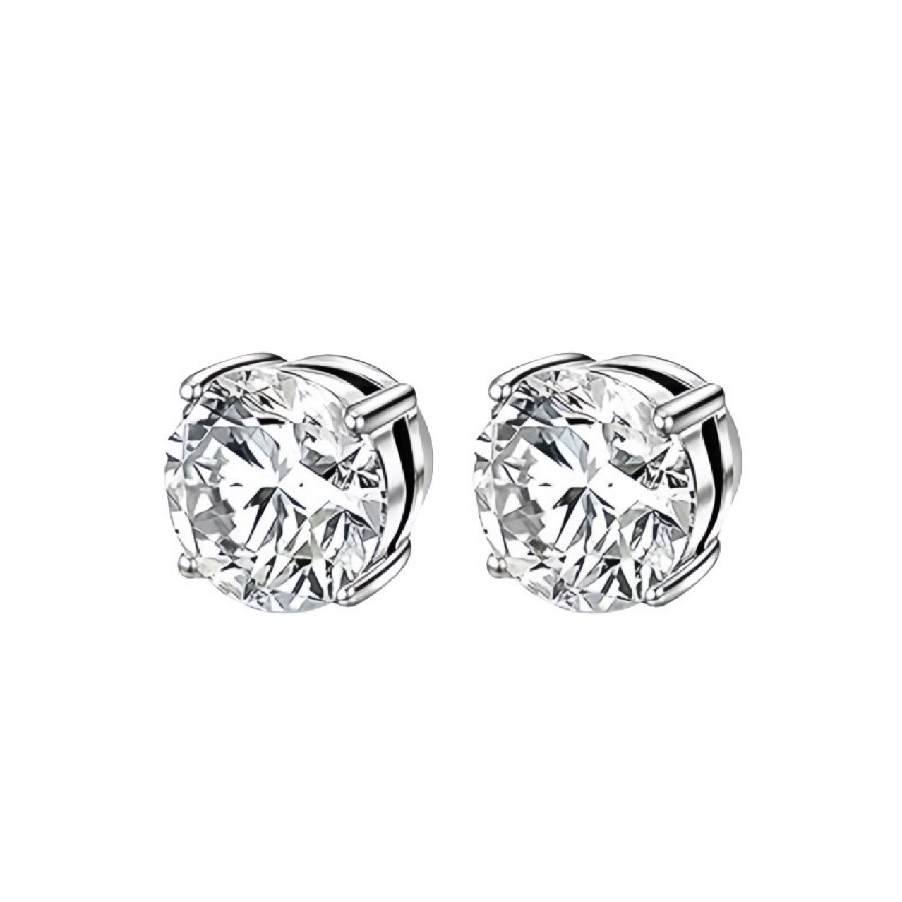 Set di orecchini e clip con zircone senza foratura per uomo_voghion.com