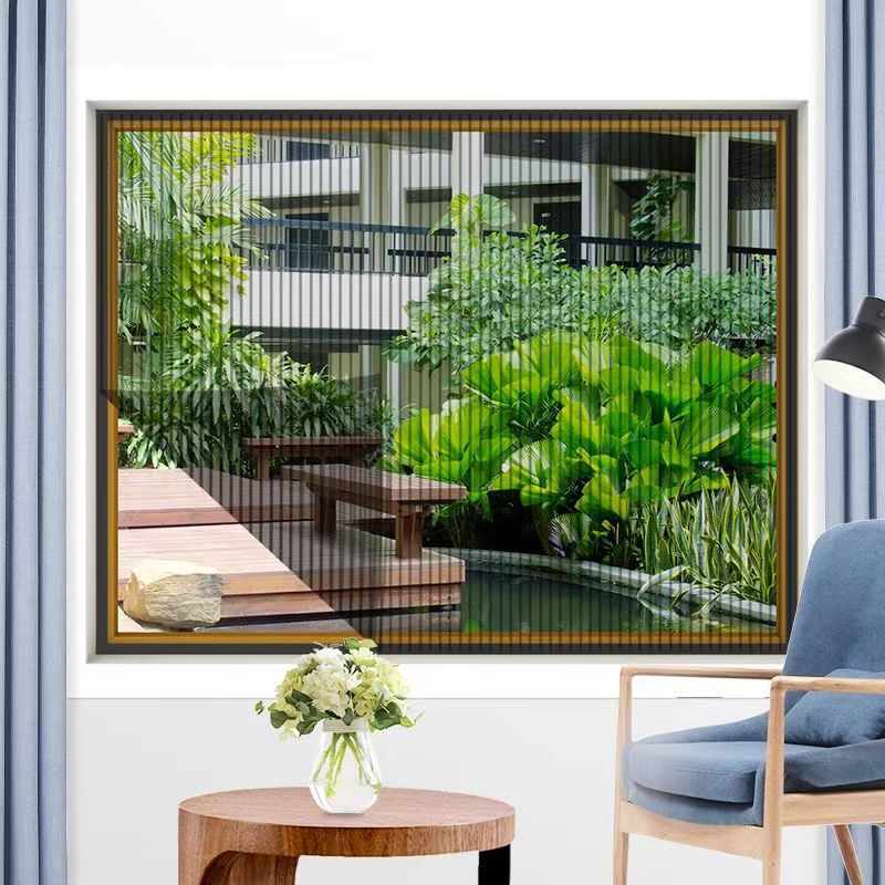 Anti-Mosquito Gauze Curtains for Summer Household Anti-Mosquito Screens for Bedrooms, High-End Magnetic Velcro Anti-Mosquito Screens