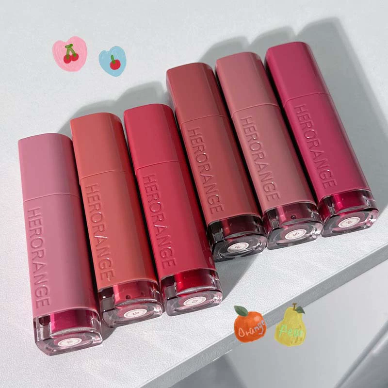 HERORANGE Lip balm, lipstick, glossy moisturizing lip gloss, mirror effect, long-term effect, plump lips effect