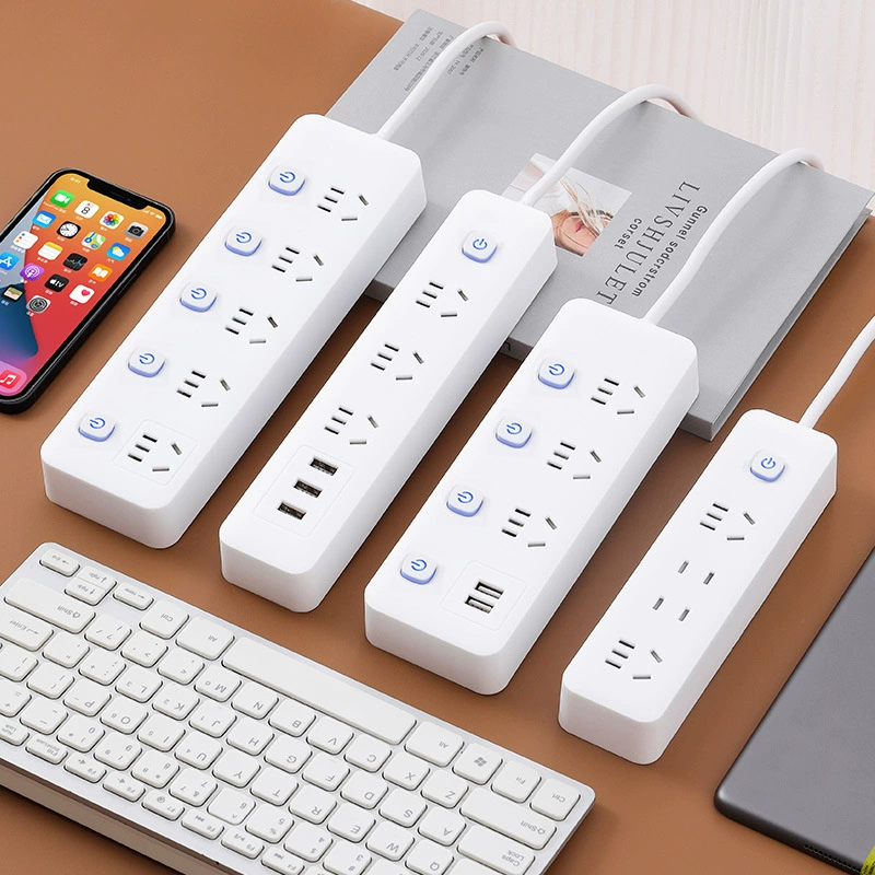 Multifunctional USB socket panel porous multi -switch band -line plug -in panel wiring board household plug converter converter